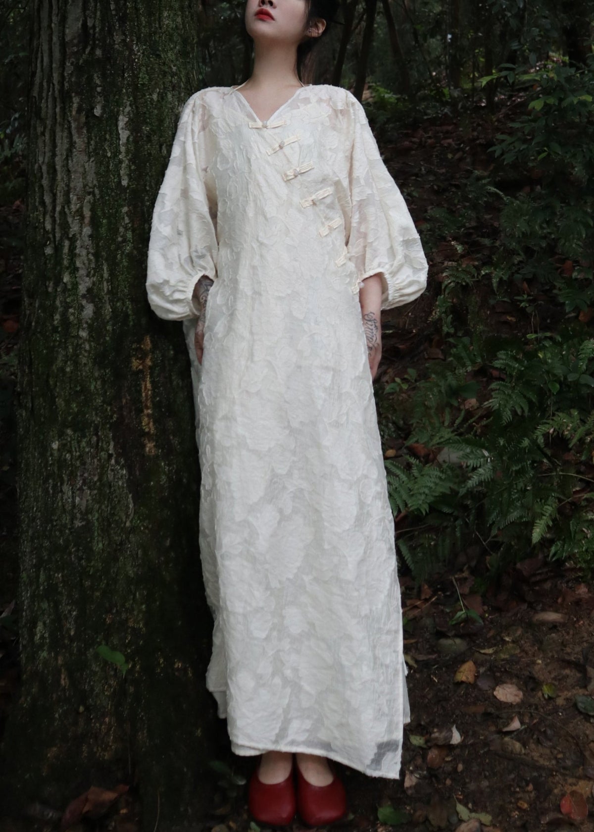 A Vintage Style Dress with Delicate Timeless Details