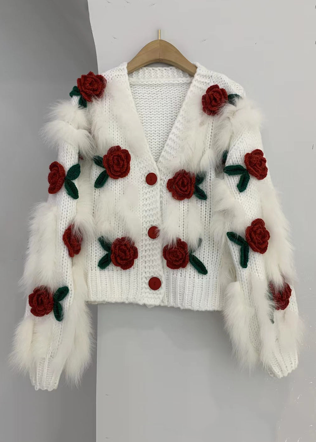 A Vintage Style Cardigan with Delicate Timeless Details