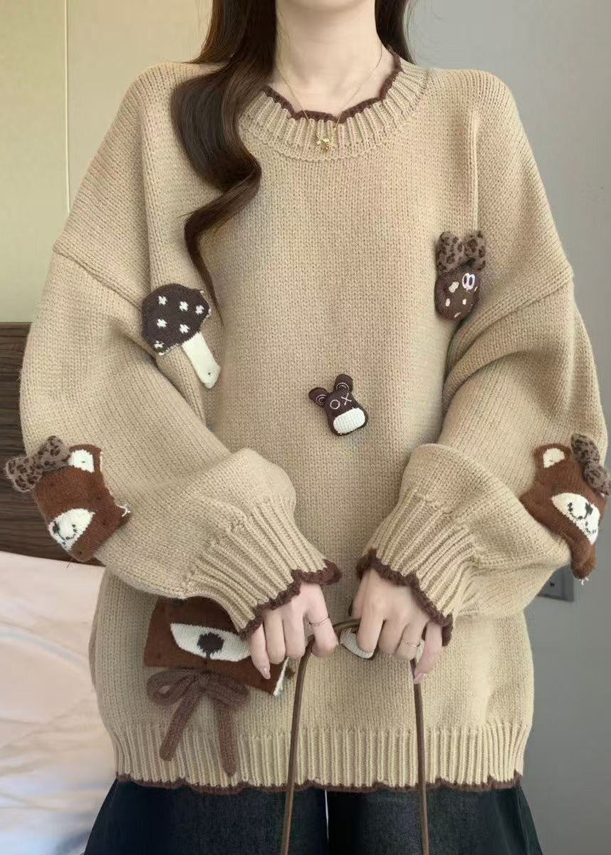 A Vintage Style Sweater with Delicate Timeless Details