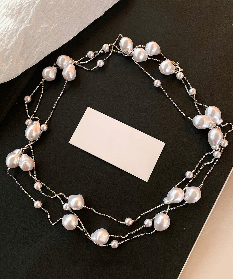 Delicate Artisan Pearl Necklace