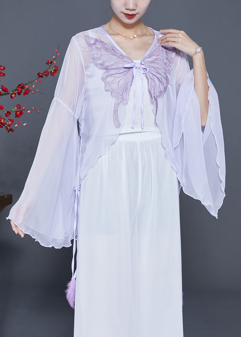 A Vintage Style Cardigan with Delicate Timeless Details