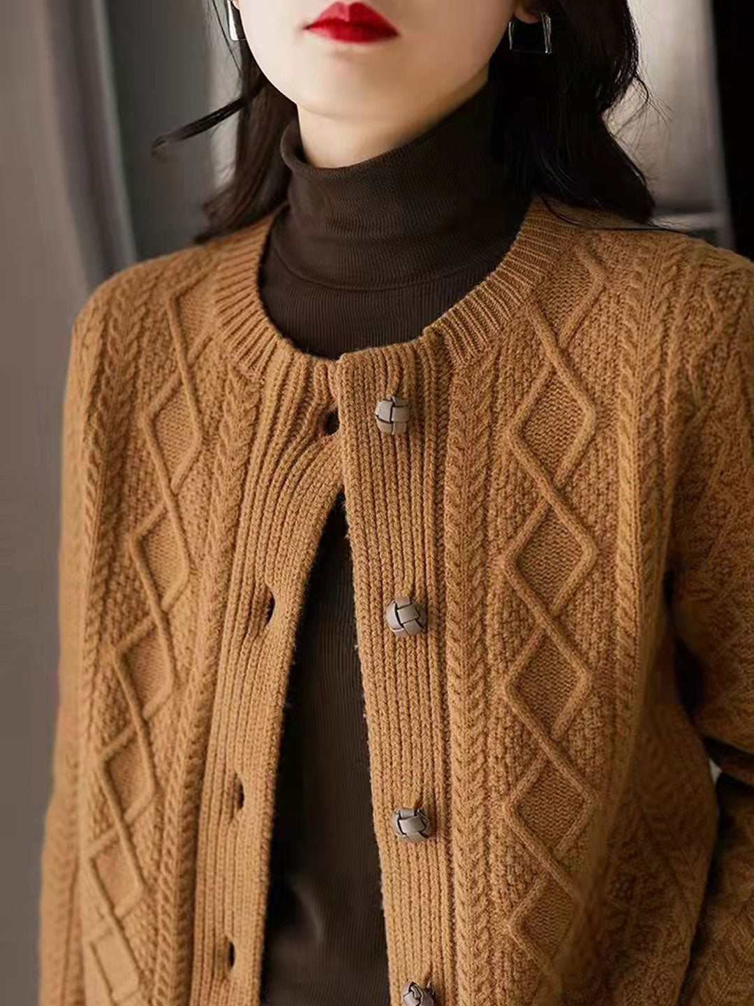 A Vintage Style Cardigan with Delicate Timeless Details