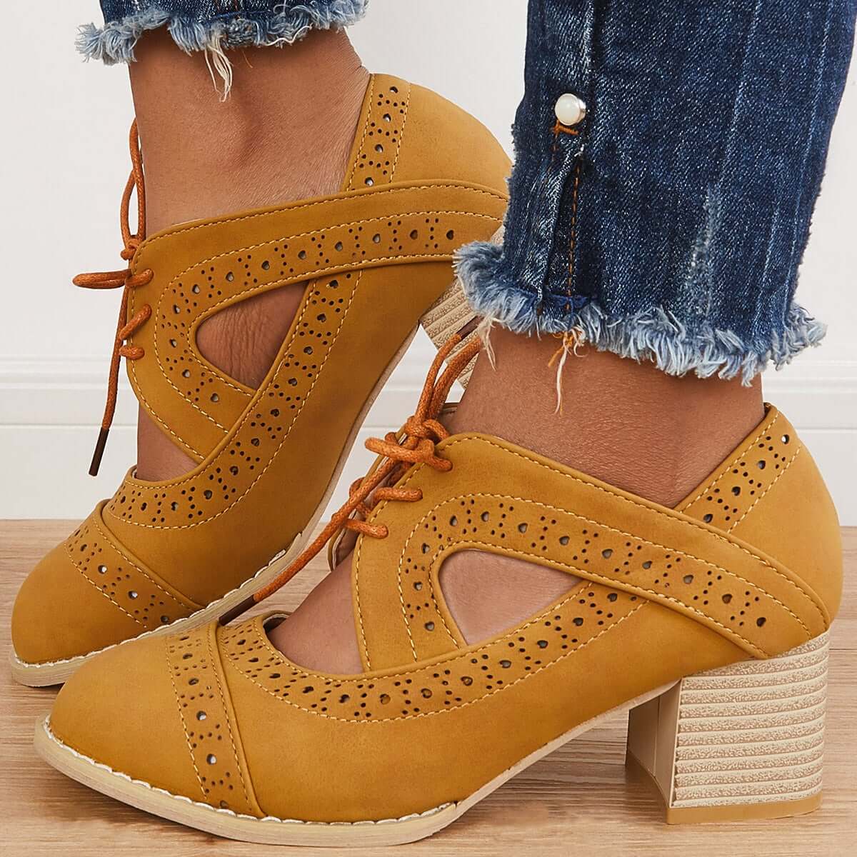 Chic Orthopedic Pumps with Unique Design