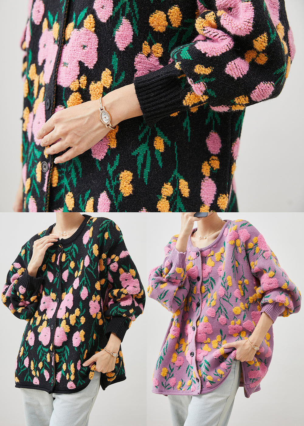 Classic Vintage Cardigan with a Flattering Fit