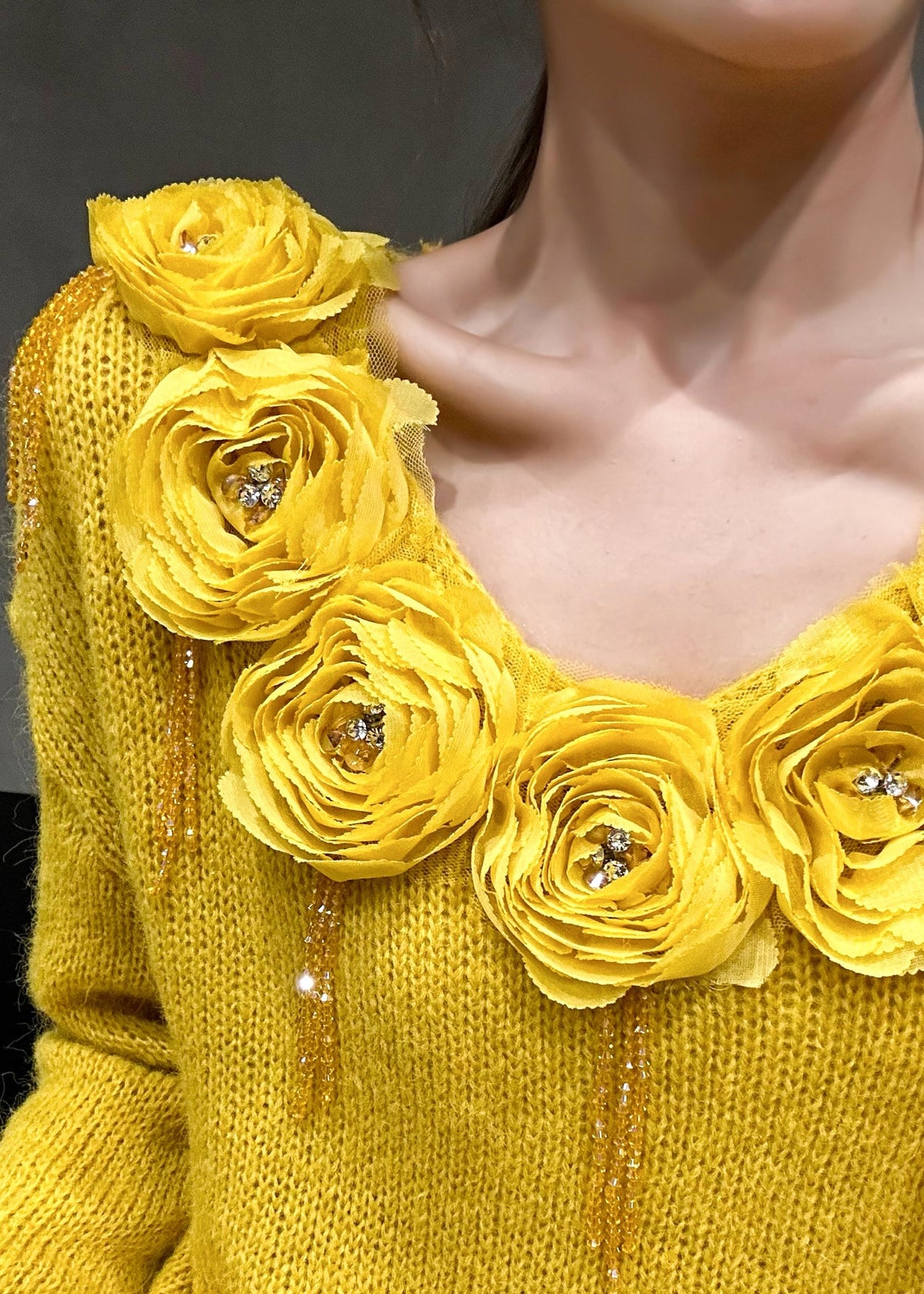 A Vintage Style Sweater with Delicate Timeless Details