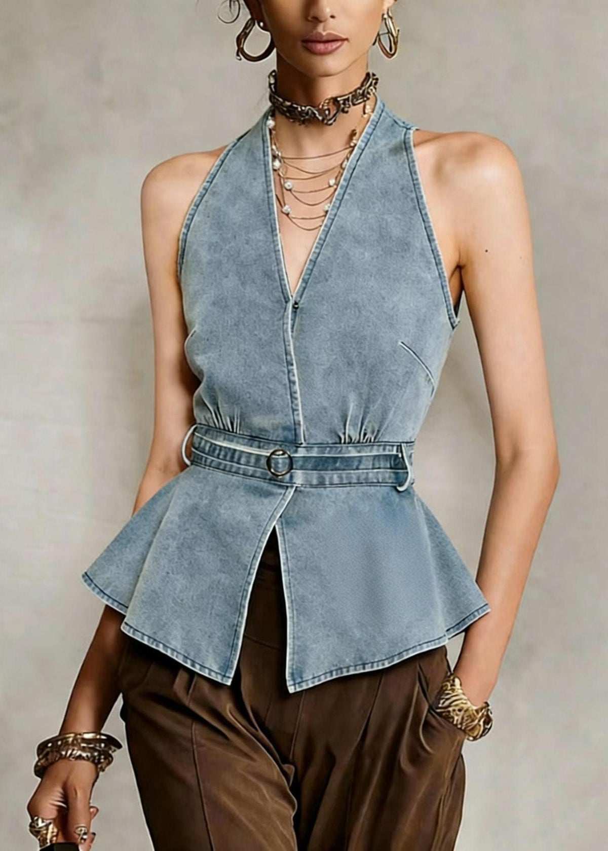 Well Tailored Top with a Graceful Silhouette