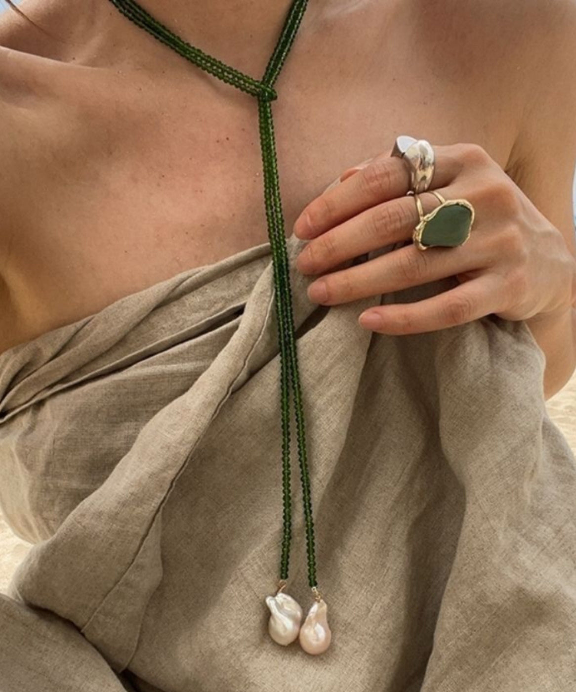 Vintage Handmade Pearl Necklace