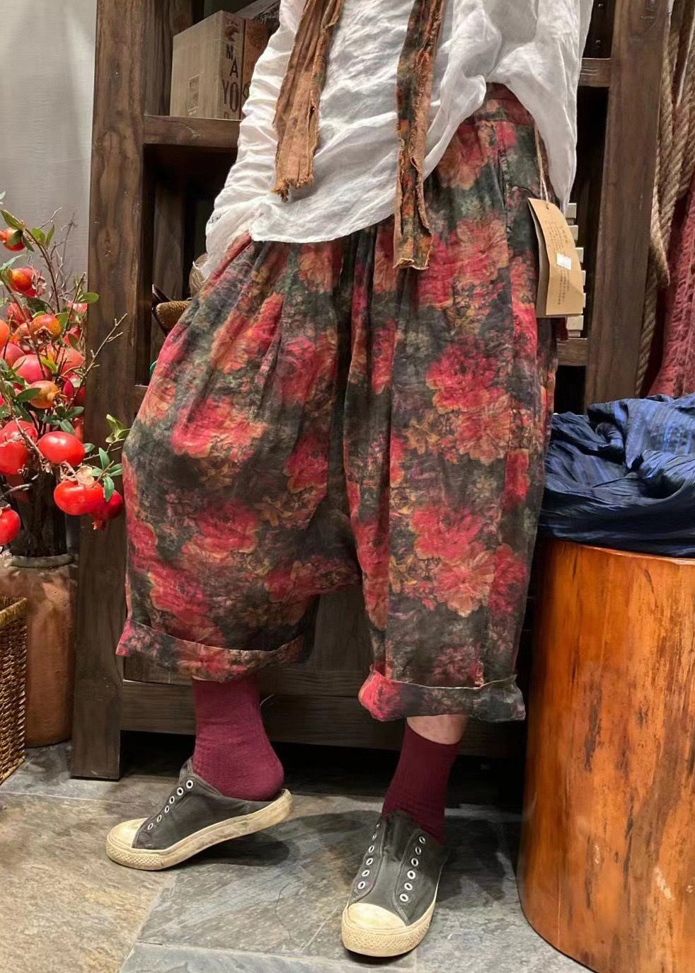 A Vintage Style Pants with Delicate Timeless Details