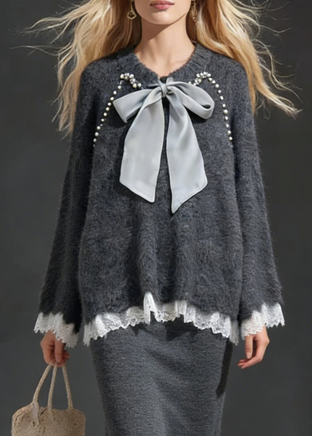 A Vintage Style Sweater with Delicate Timeless Details
