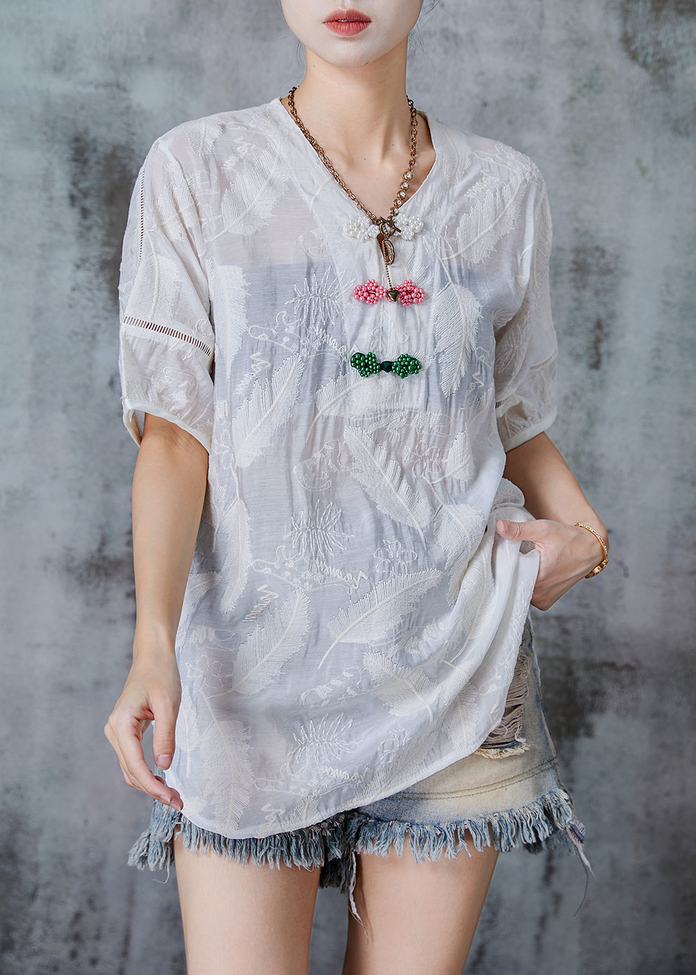 A Vintage Style Shirt with Delicate Timeless Details