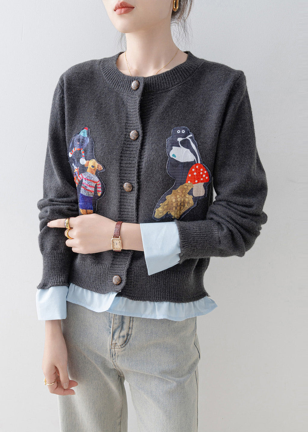 Classic Vintage Cardigan with a Flattering Fit