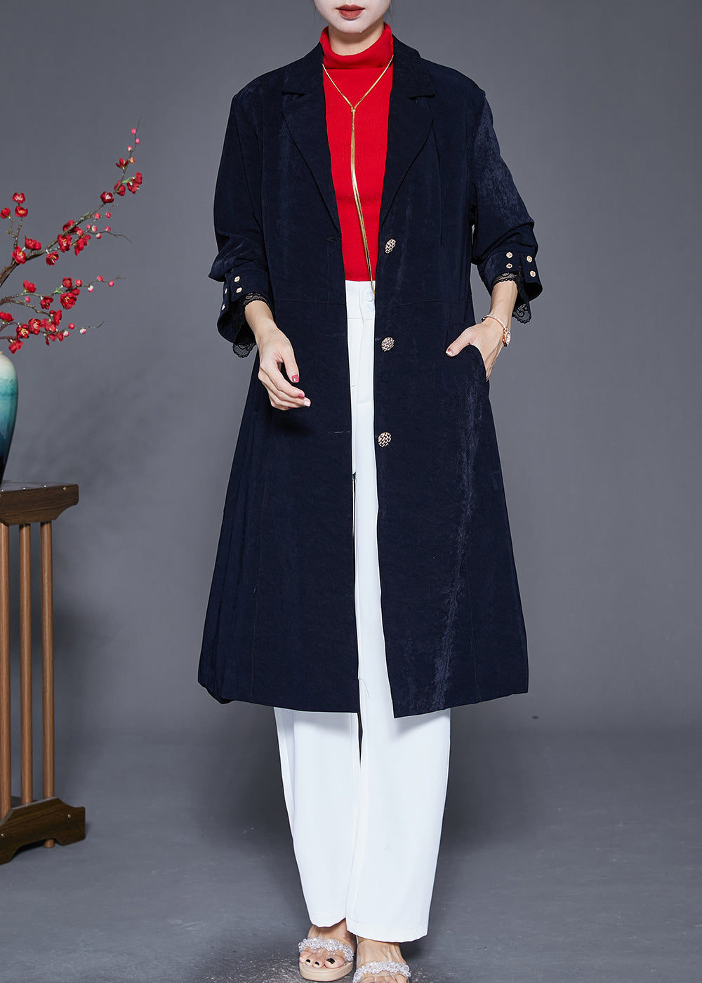 A Vintage Style Coat with Delicate Timeless Details