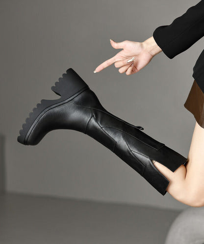 Black Fuzzy Wool Lined