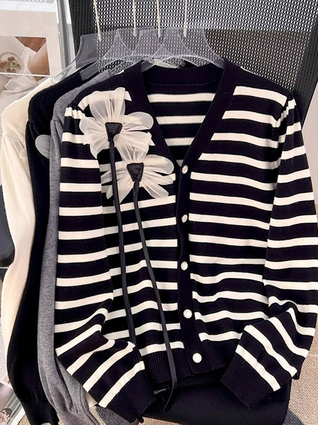 A Vintage Style Cardigan with Delicate Timeless Details