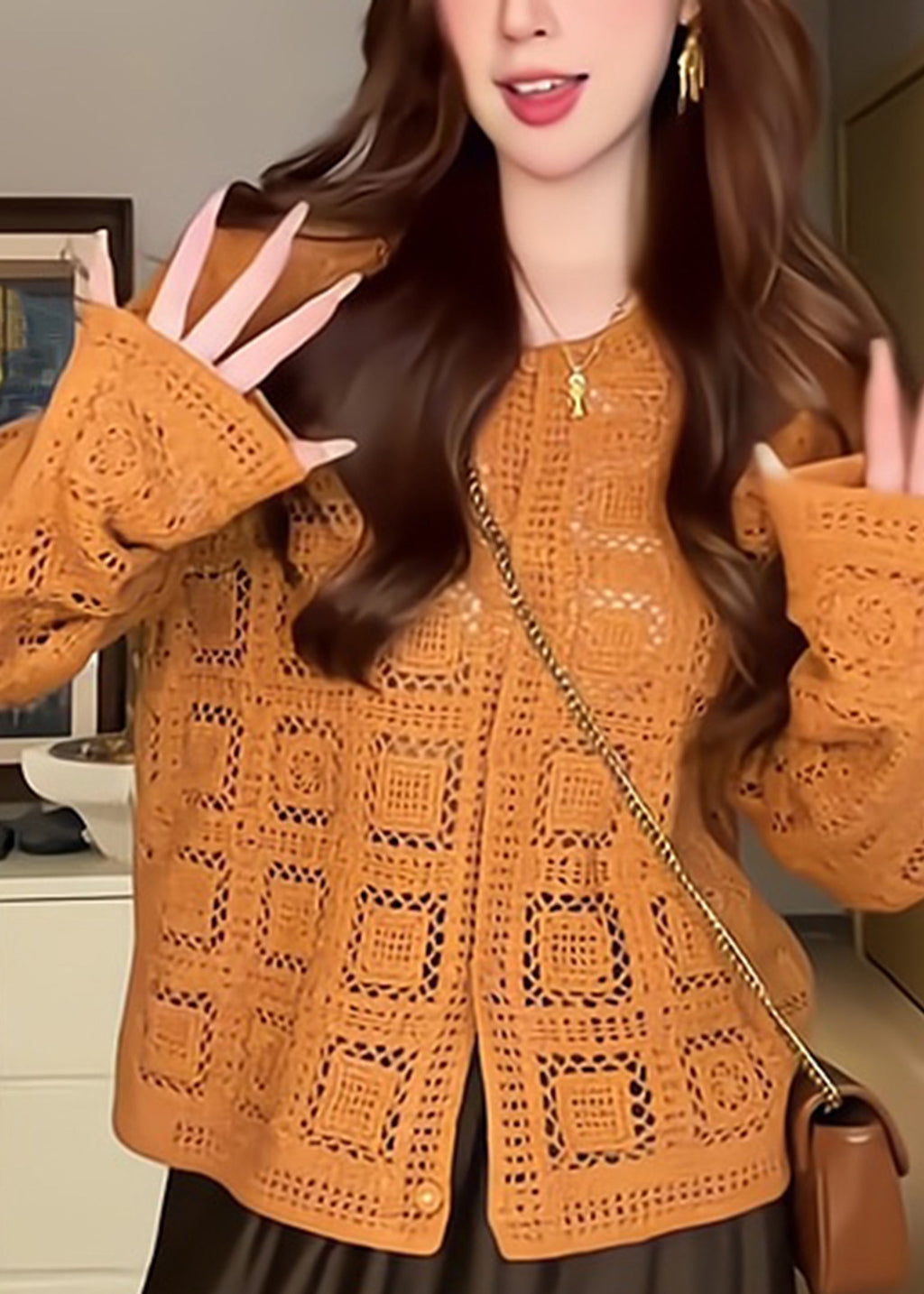 A Vintage Style Cardigan with Delicate Timeless Details