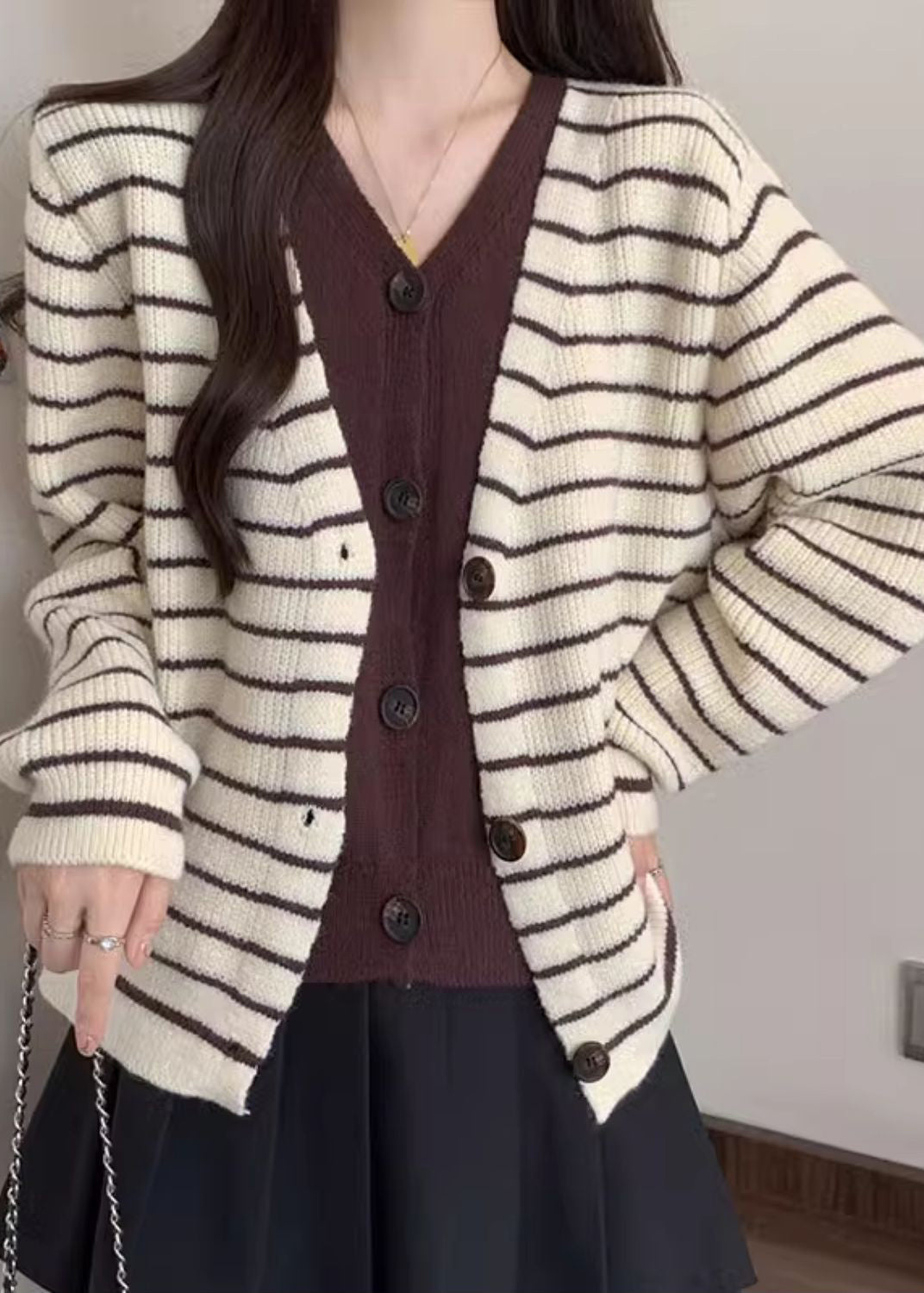 A Vintage Style Cardigan with Delicate Timeless Details