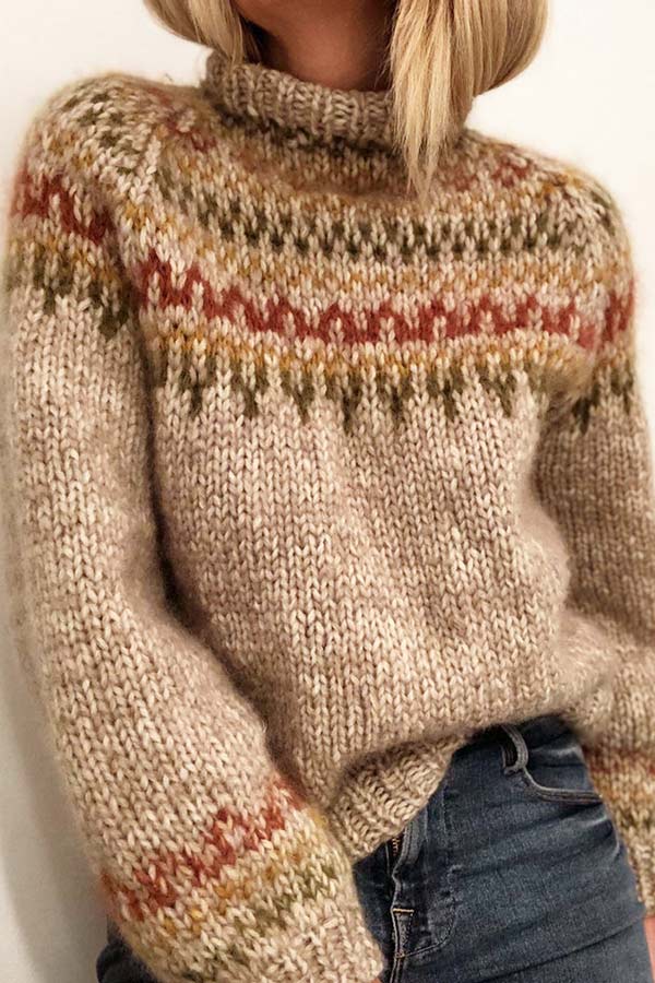Vintage Inspired Sweater with a Contemporary Edge