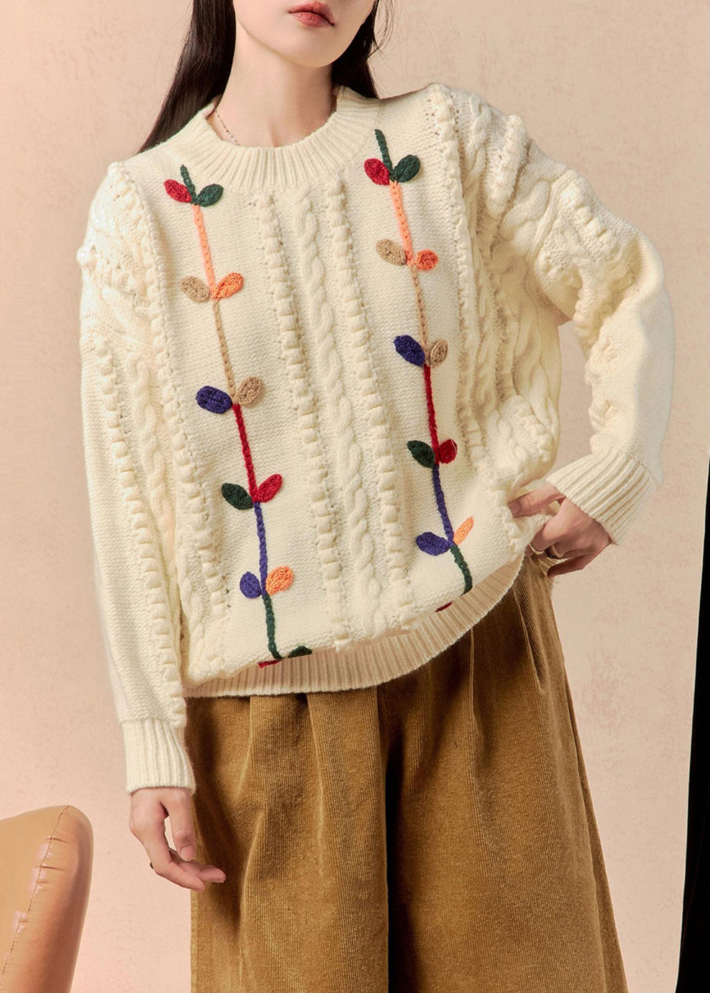 Classic Vintage Sweater with a Flattering Fit