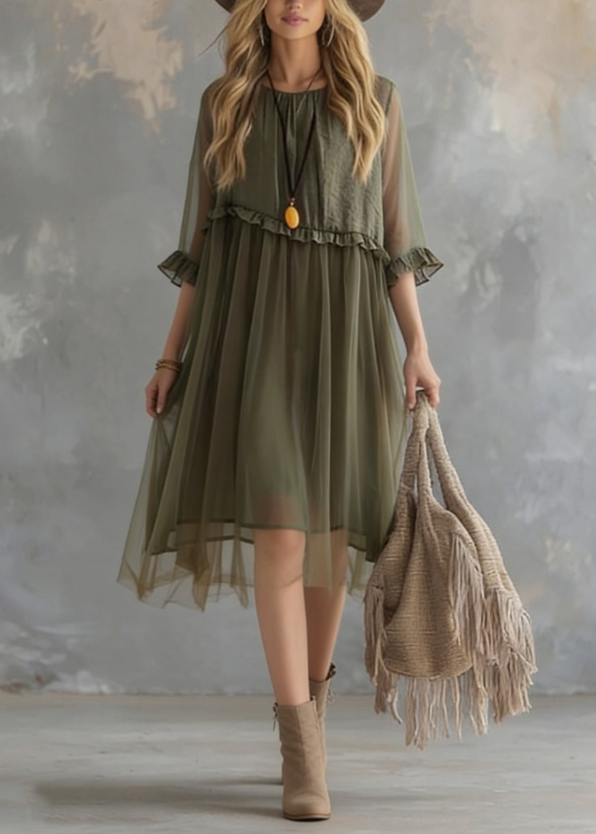 Elegantly Styled Dress for Everyday Wear