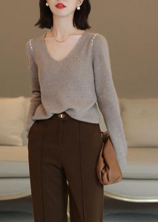 A Vintage Style Sweater with Delicate Timeless Details