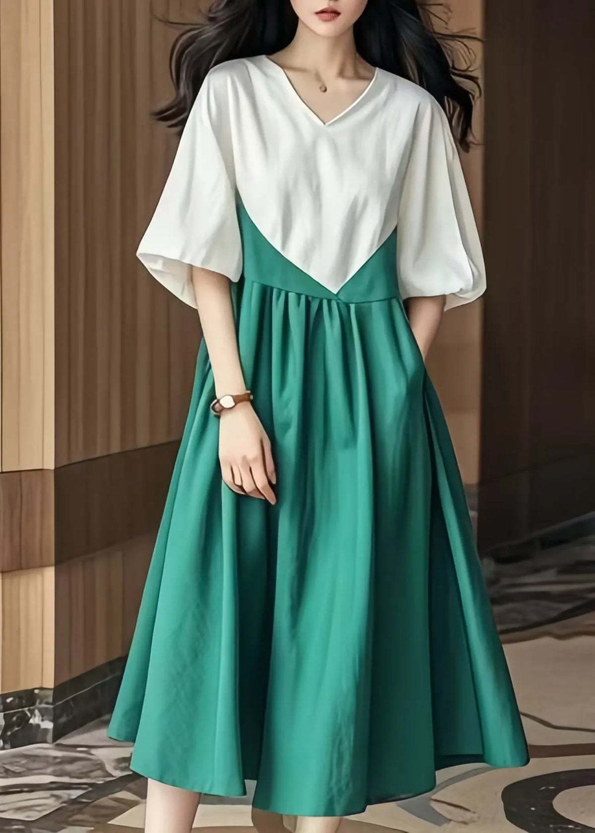 Classic Vintage Dress with a Flattering Fit