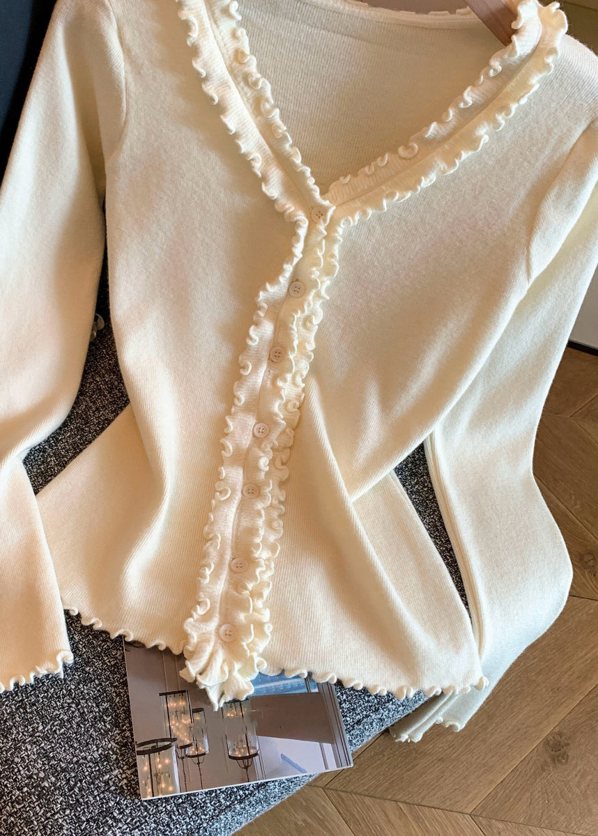 A Vintage Style Sweater with Delicate Timeless Details