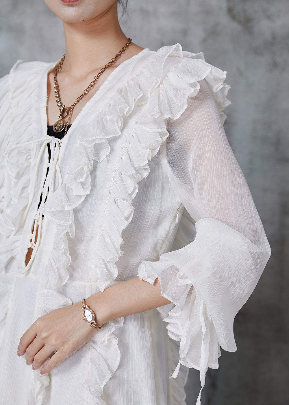 A Vintage Style Dress with Delicate Timeless Details
