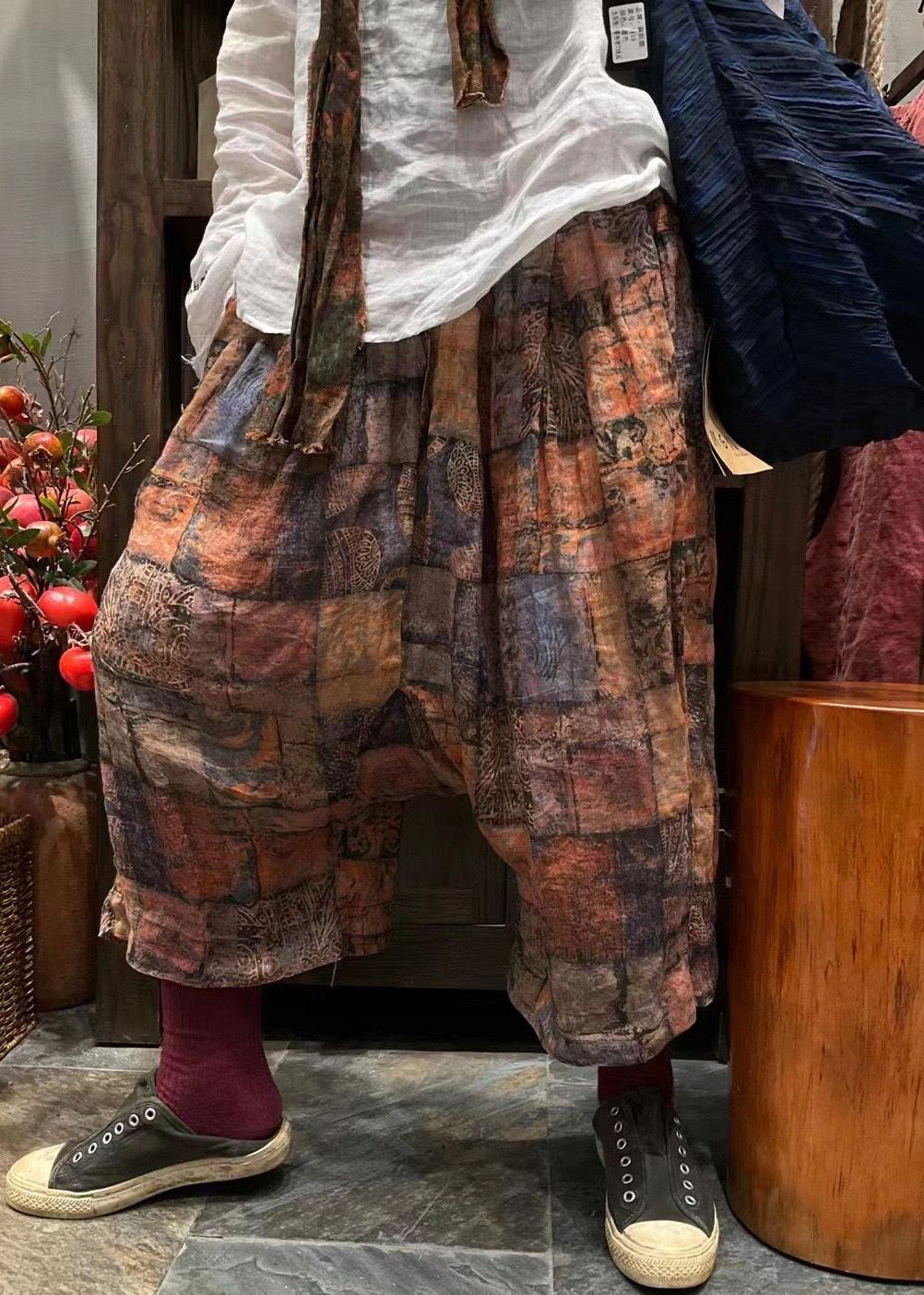 A Vintage Style Pants with Delicate Timeless Details