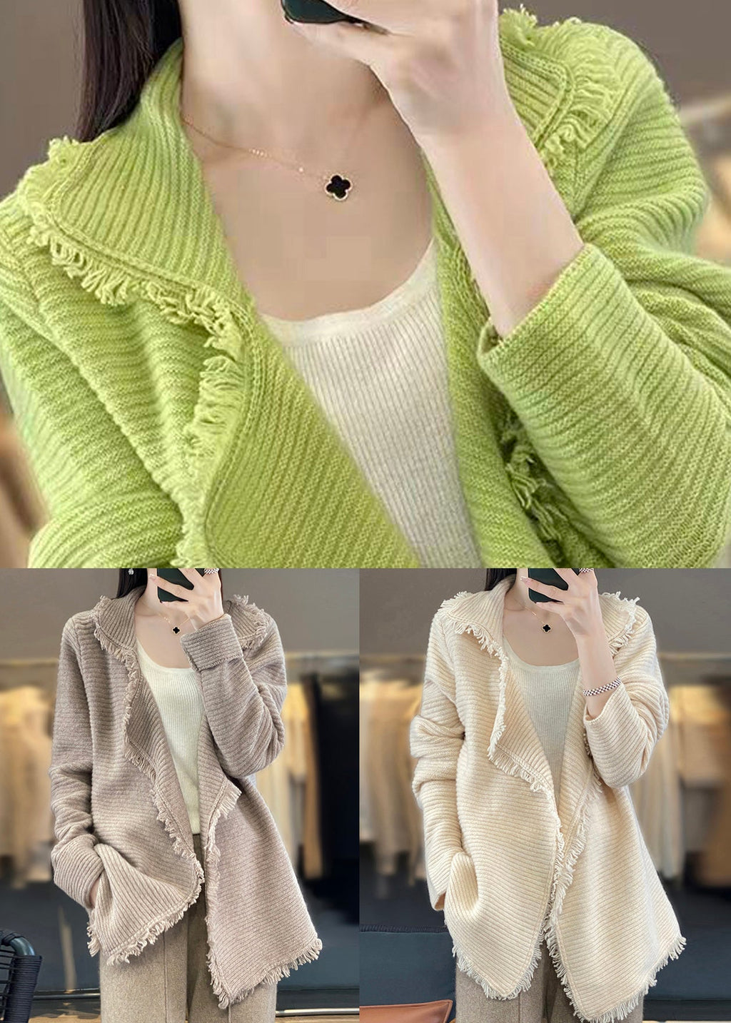 A Vintage Style Cardigan with Delicate Timeless Details