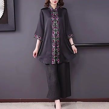 A Vintage Style Pants with Delicate Timeless Details