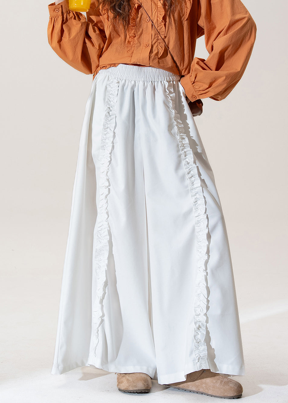 A Vintage Style Pants with Delicate Timeless Details