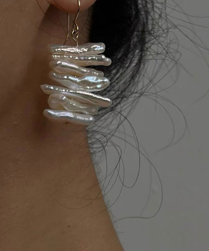 Delicate Artisan Gold Earring