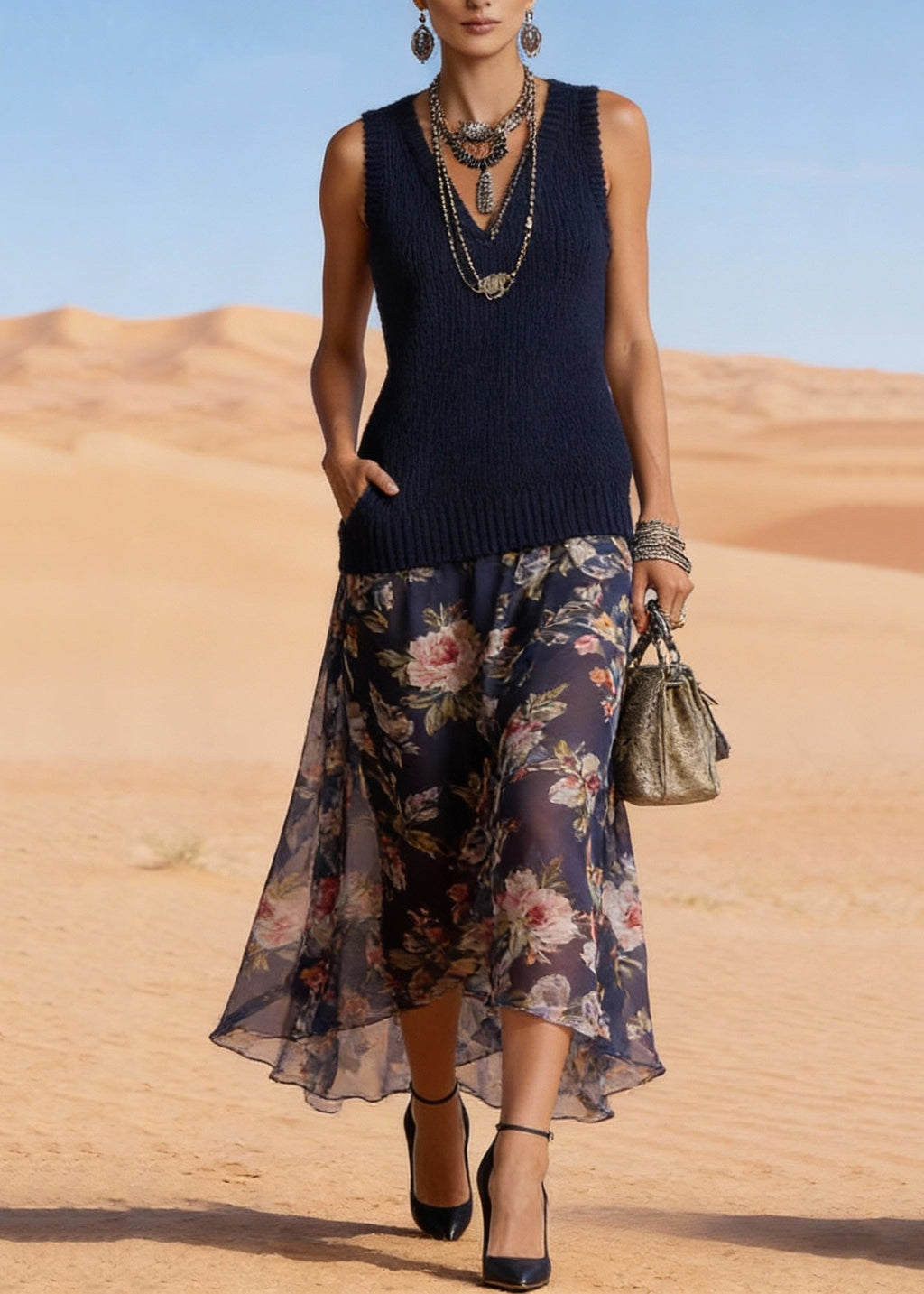 Well Tailored Dress with a Graceful Silhouette