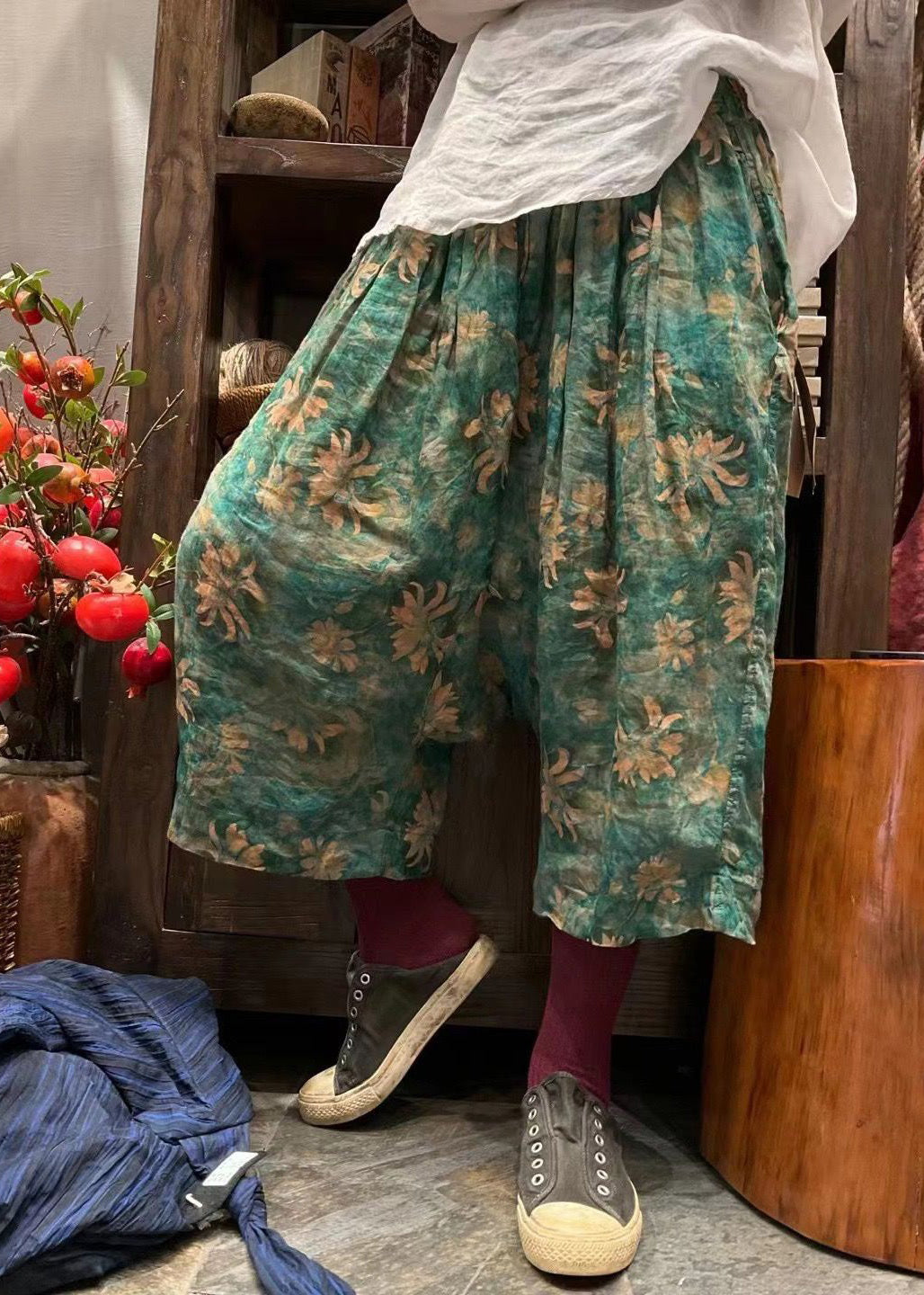 A Vintage Style Pants with Delicate Timeless Details