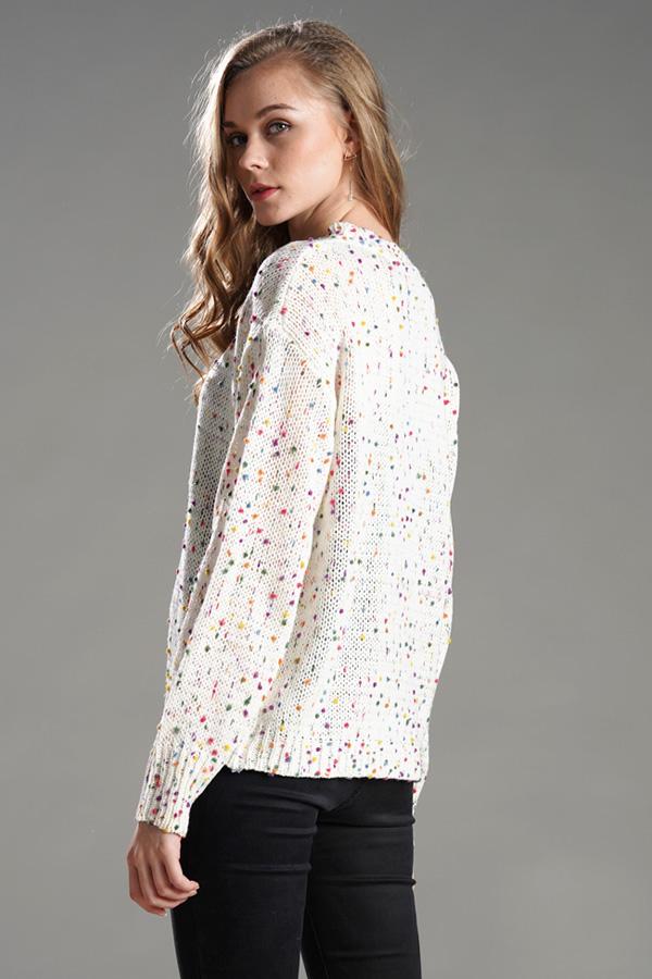 A Vintage Style Sweater with Delicate Timeless Details