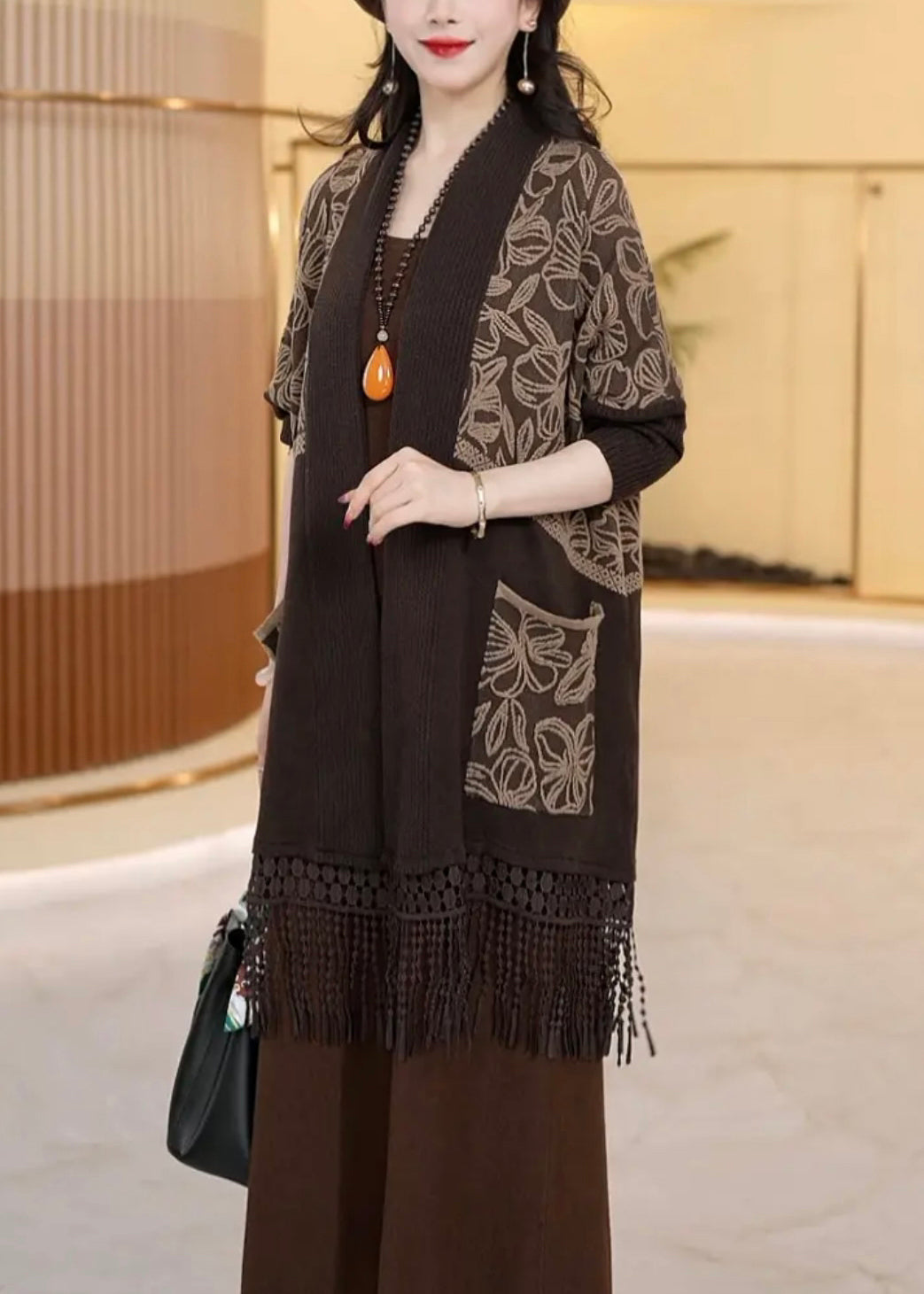 A Vintage Style Cardigan with Delicate Timeless Details