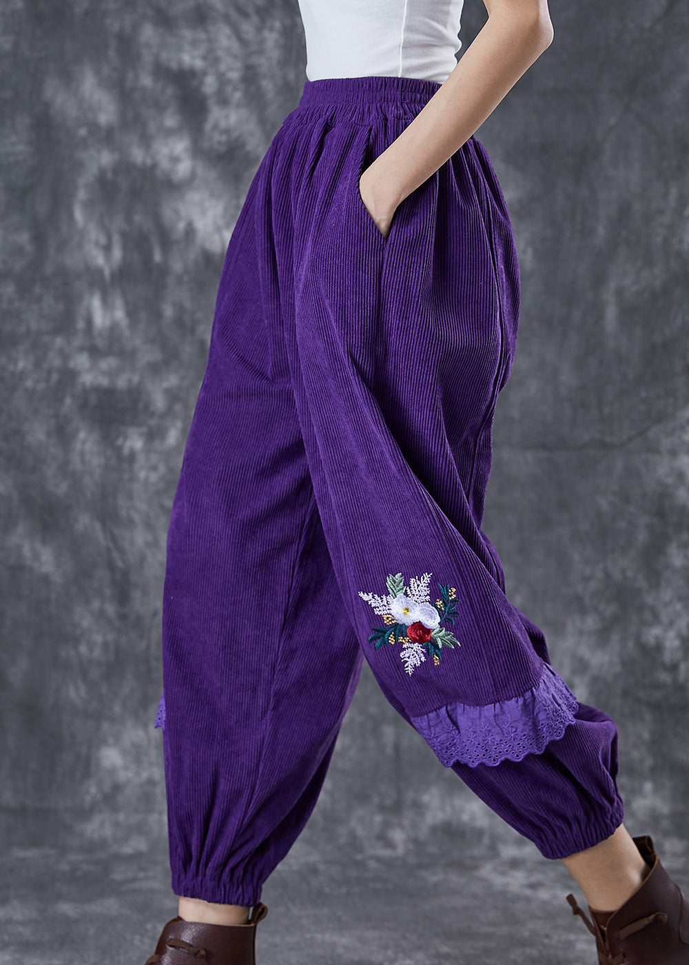 A Vintage Style Pants with Delicate Timeless Details