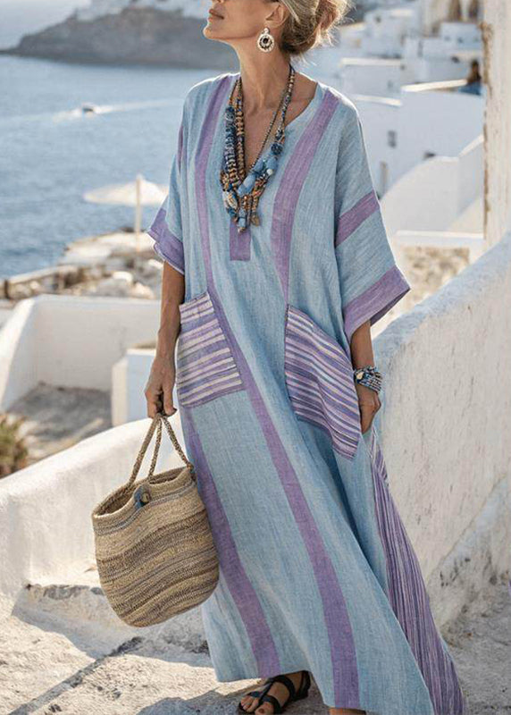 Purple Blue Striped