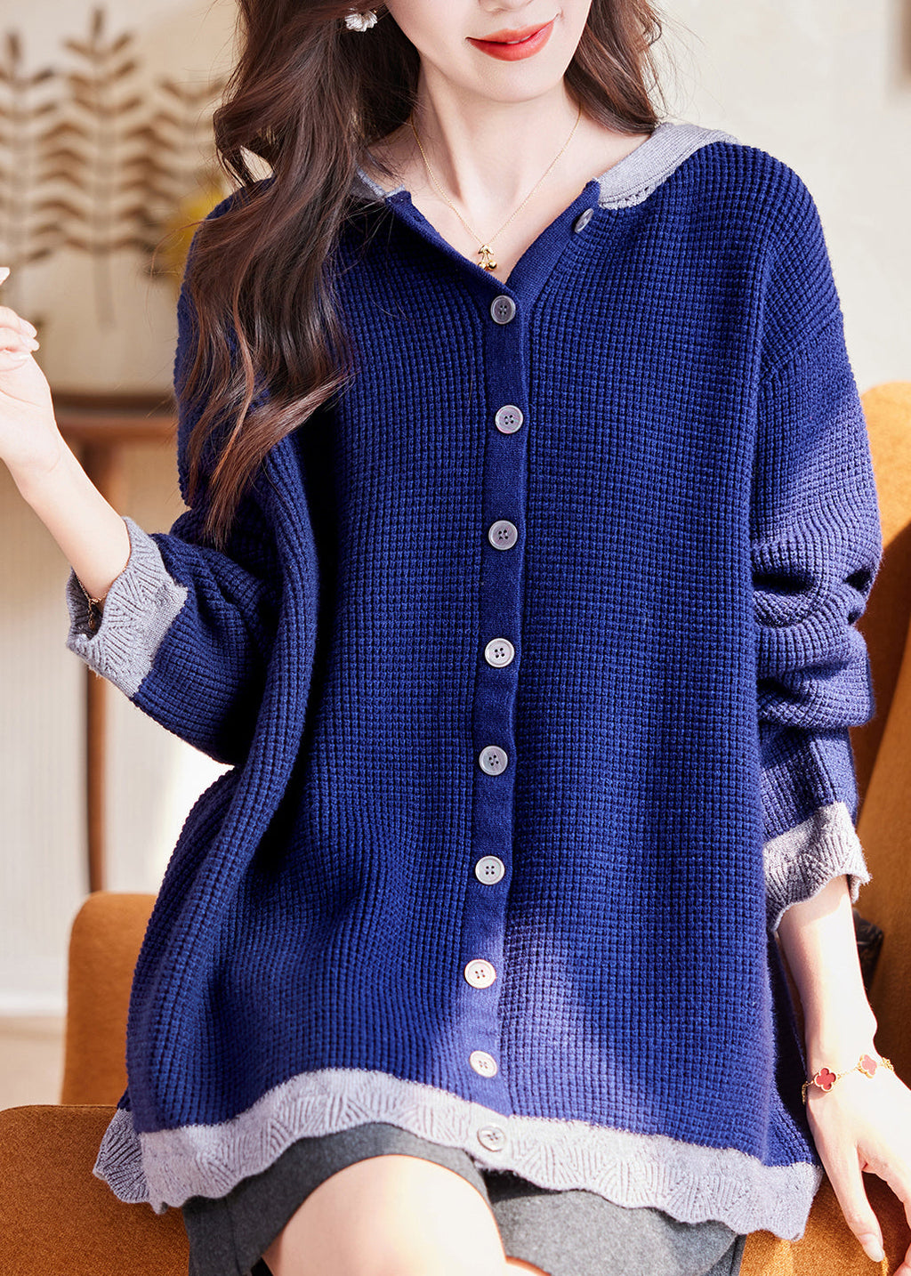 Classic Vintage Cardigan with a Flattering Fit