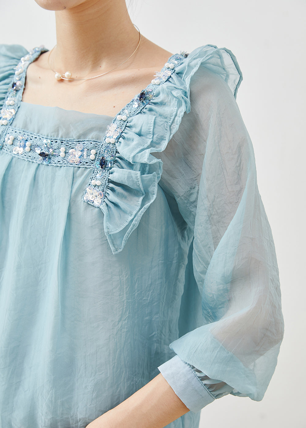 A Vintage Style Blouse with Delicate Timeless Details