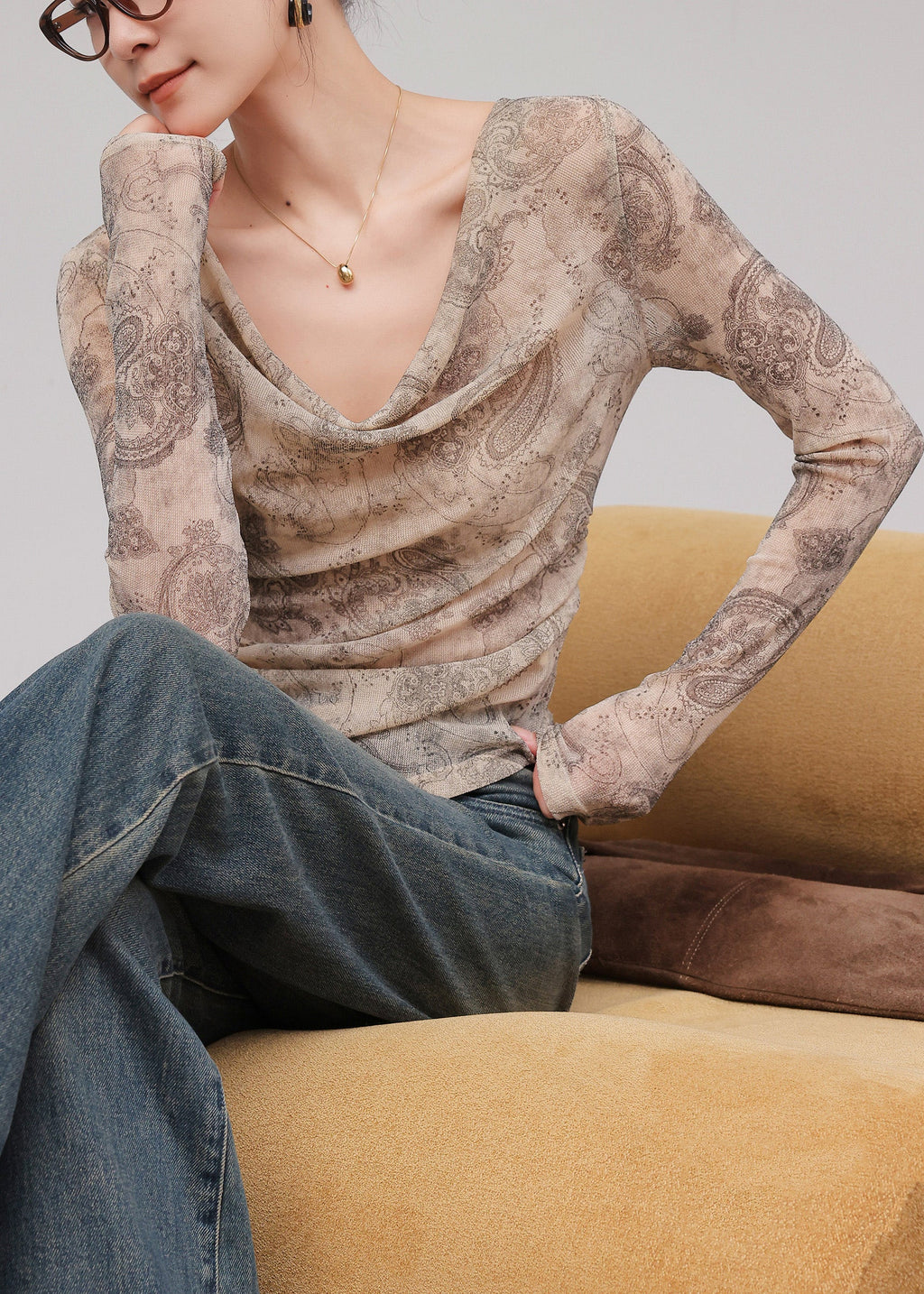 A Vintage Style T-Shirt with Delicate Timeless Details