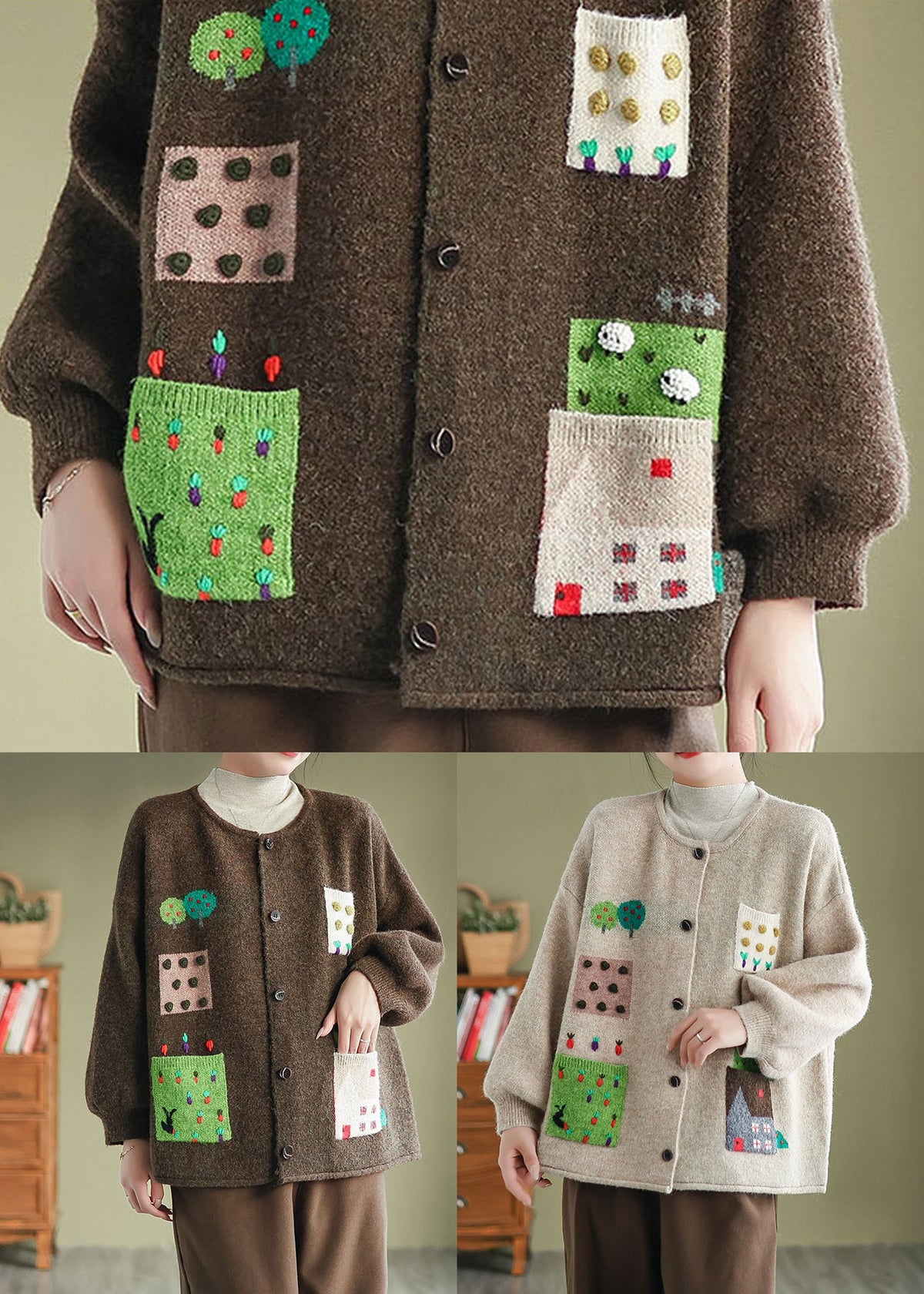 Well Tailored Cardigan with a Graceful Silhouette