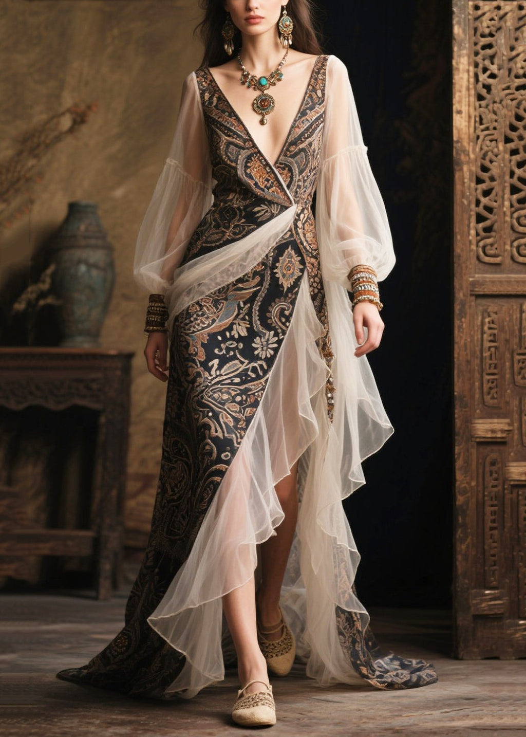 Classic Vintage Dress with a Flattering Fit