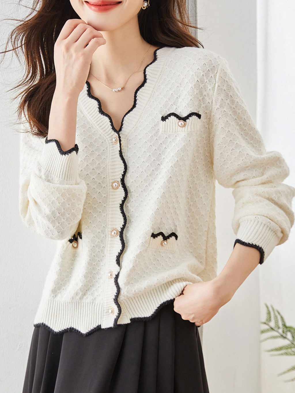 Classic Vintage Cardigan with a Flattering Fit