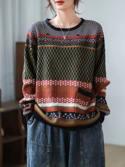 Classic Vintage Sweater with a Flattering Fit