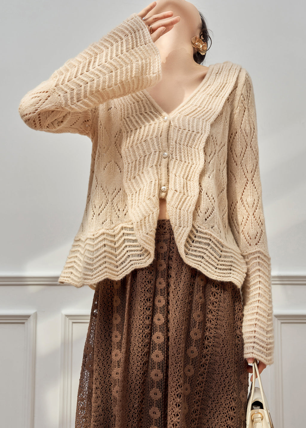 Classic Vintage Cardigan with a Flattering Fit