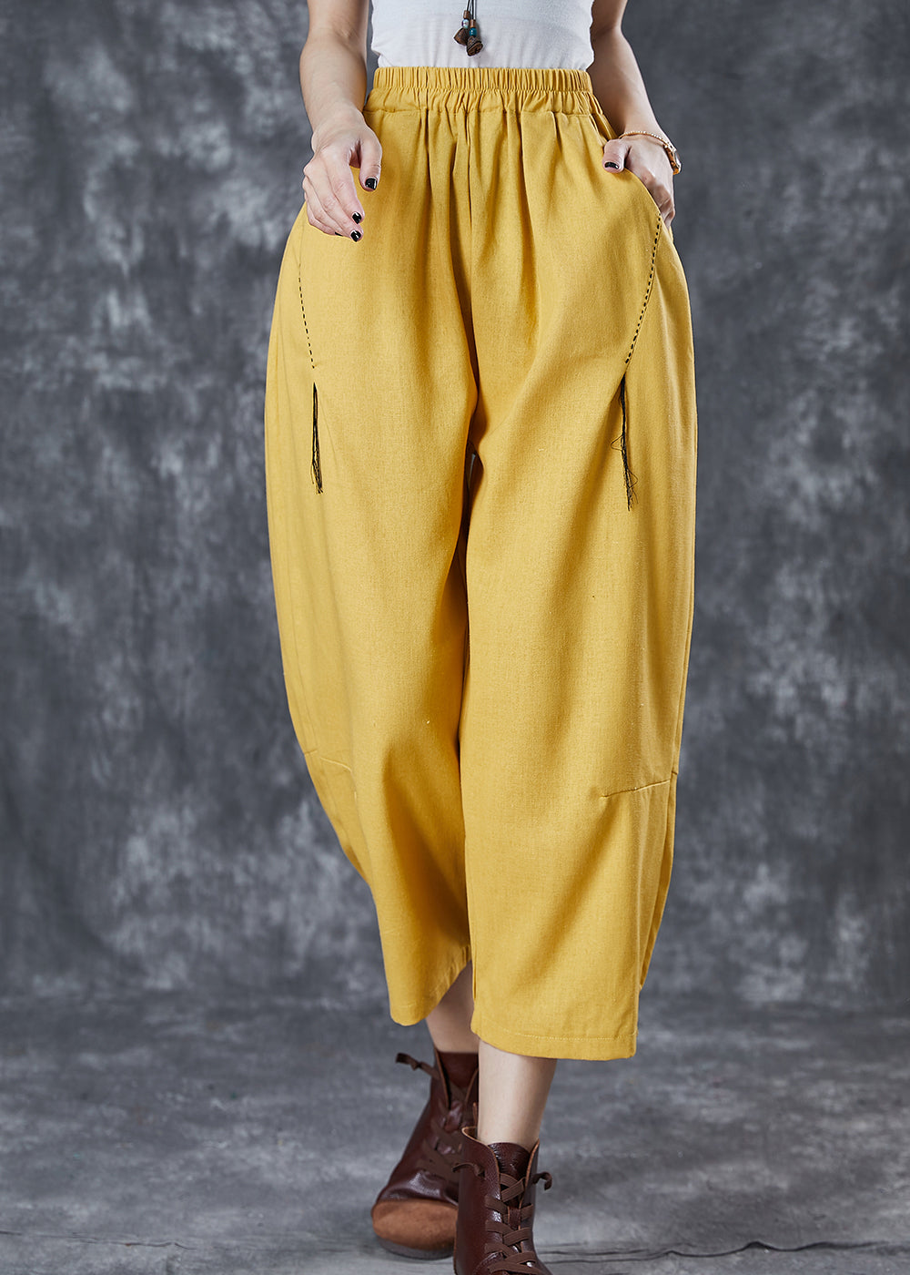 A Vintage Style Pants with Delicate Timeless Details
