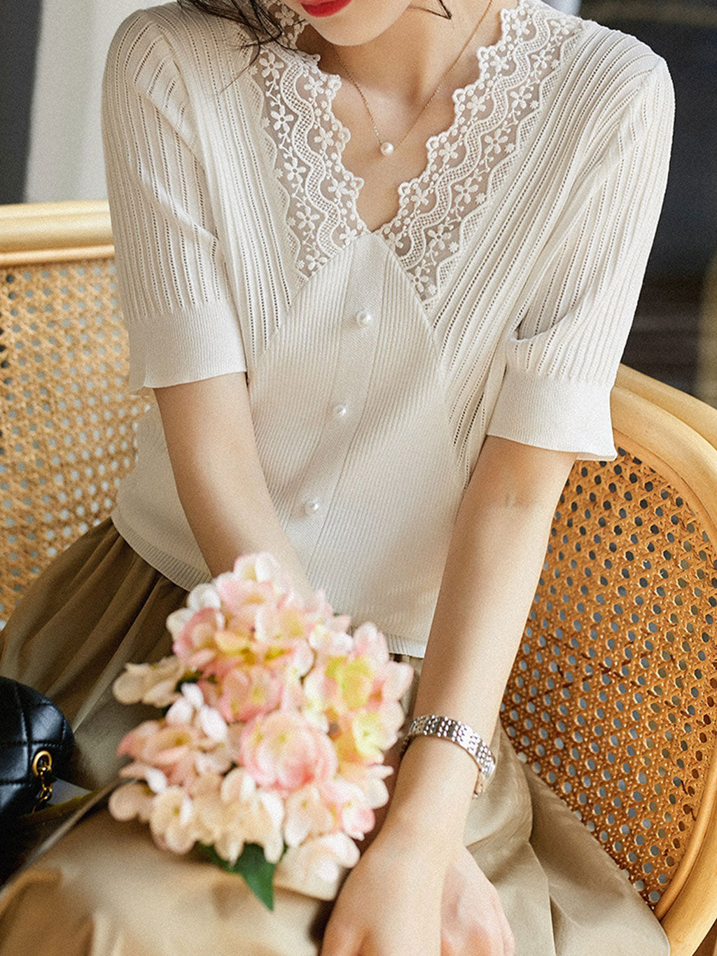 A Vintage Style Top with Delicate Timeless Details