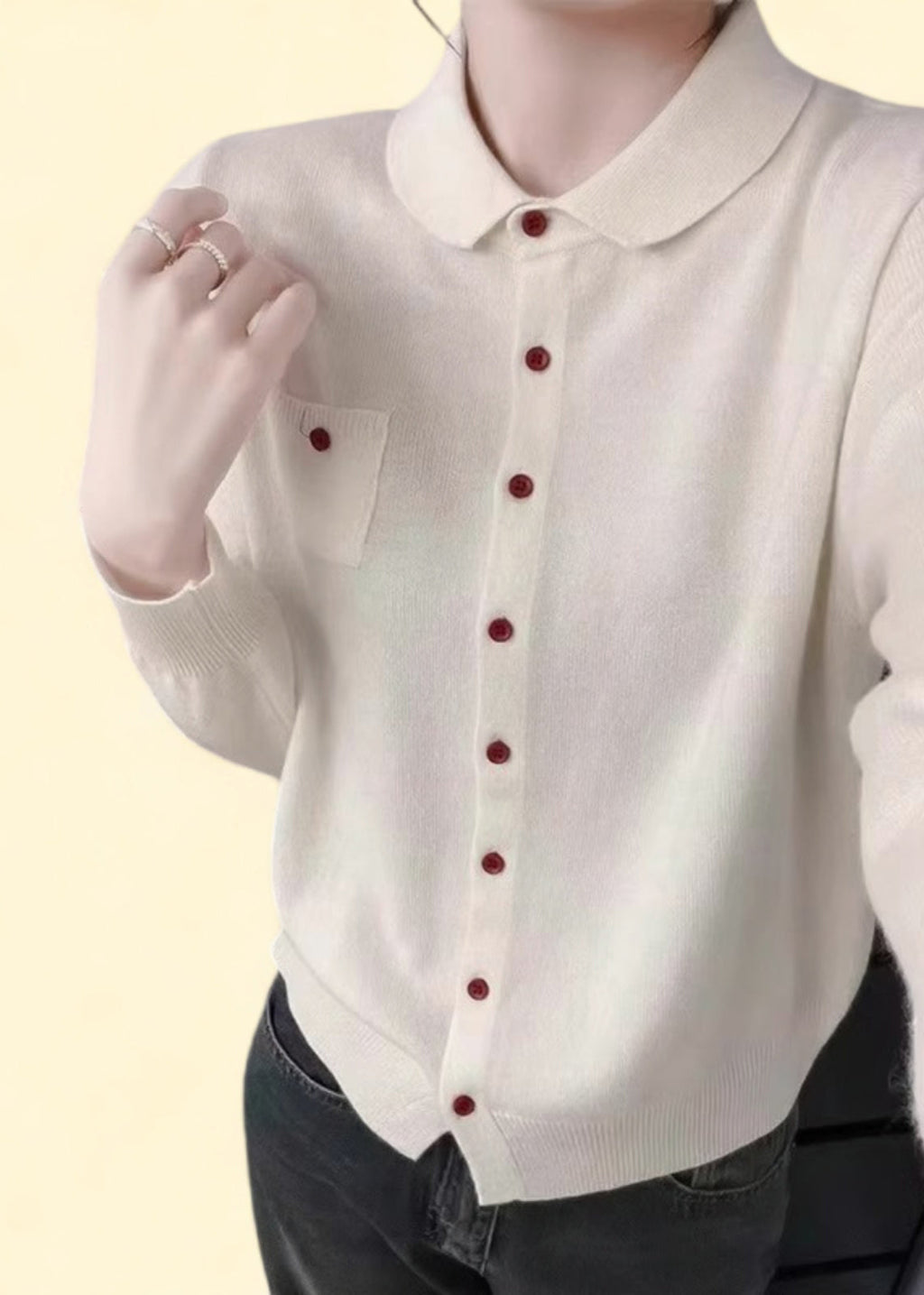 Classic Vintage Cardigan with a Flattering Fit