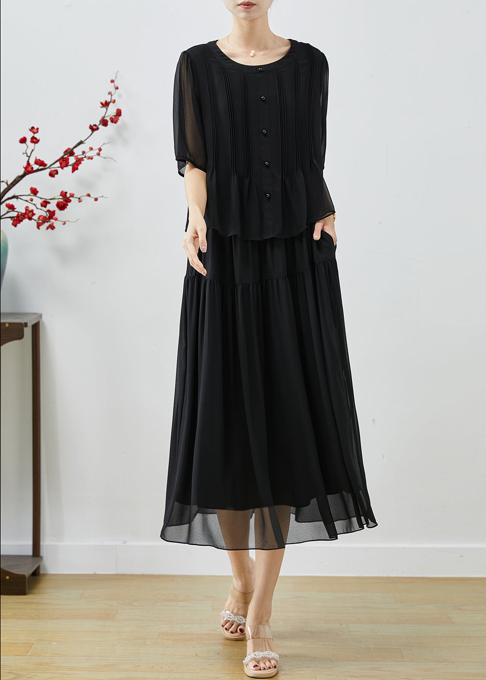 A Vintage Style Dress with Delicate Timeless Details